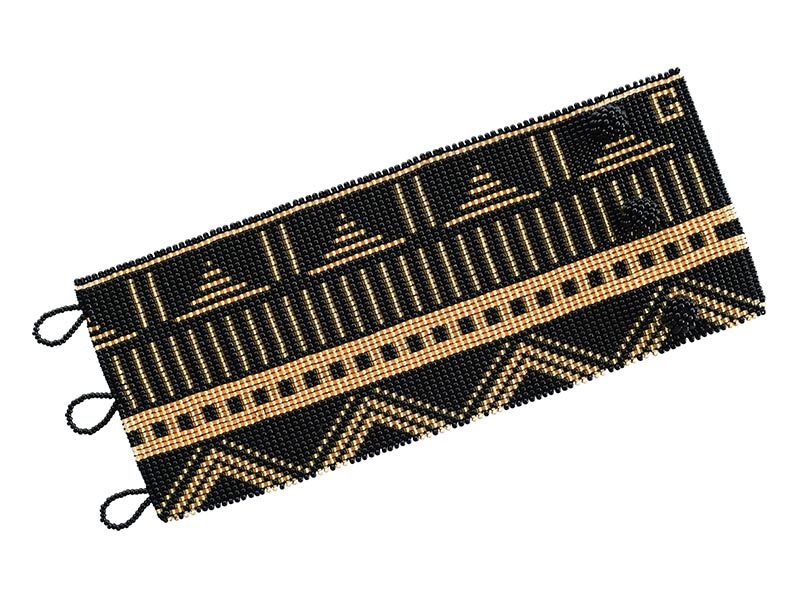 African Style Loom Glass Beaded Bracelet
