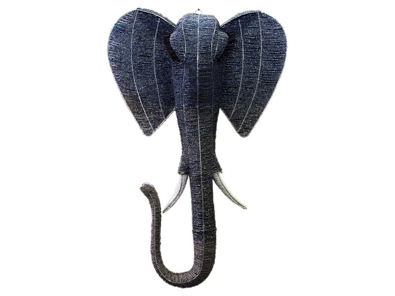 Beaded Elephant Wall Hanging