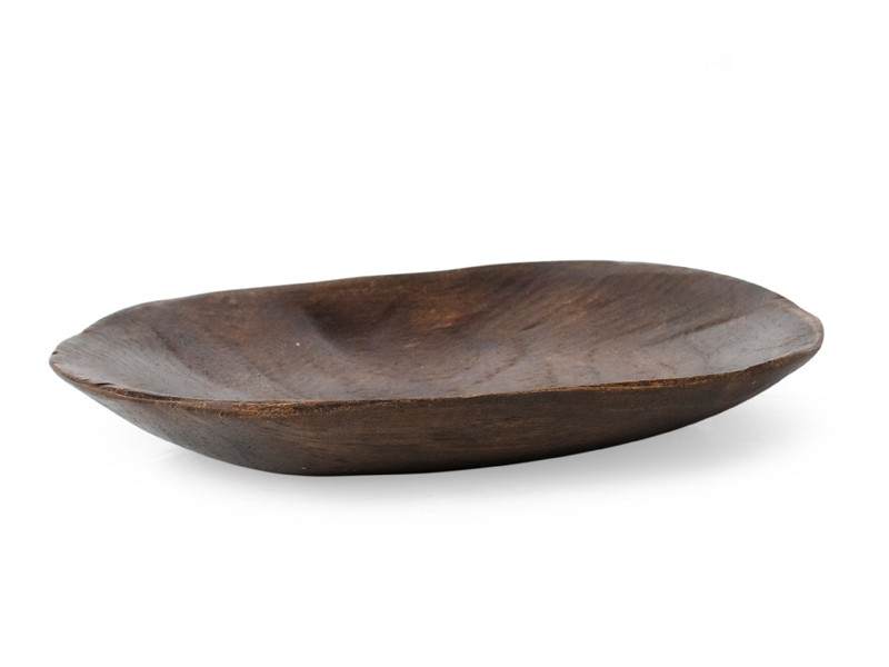 African Creative Oval Wooden Bowl