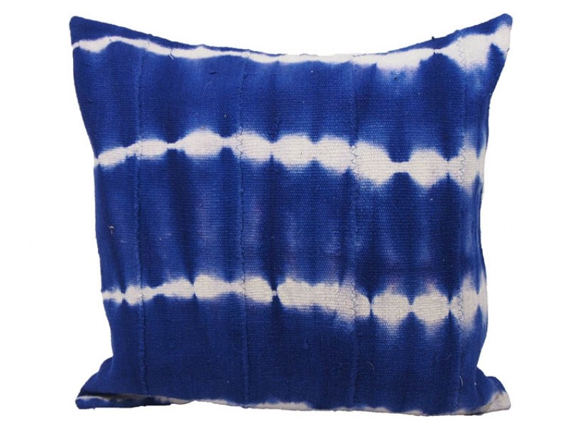 Indigo Cushion - Blue Tie Dye 45 x 45cm