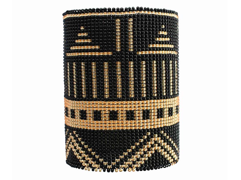 African Style Loom Glass Beaded Bracelet