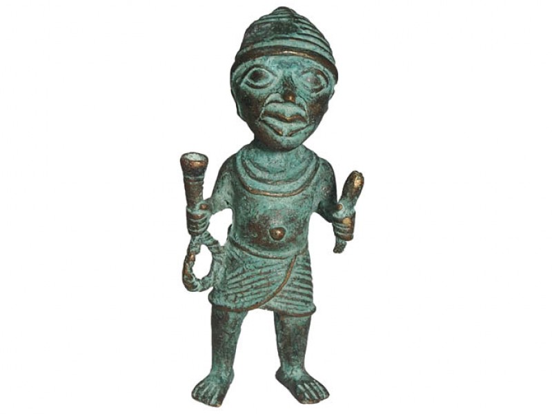 Benin Bronze Figure - Craftsman