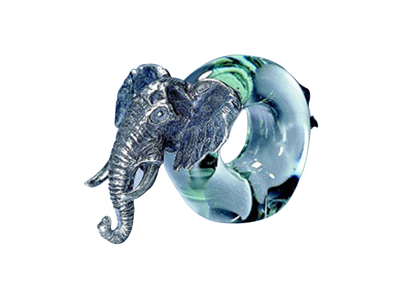 Large Glass Serviette Ring