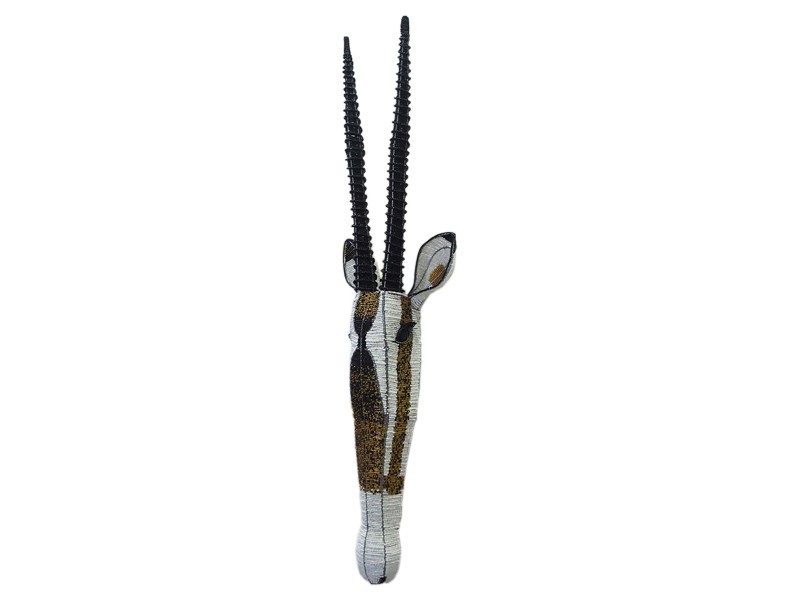 Beaded Wall Hanging Gemsbok Head