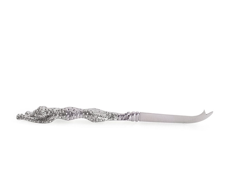 Cheetah Pewter Cheese Knife