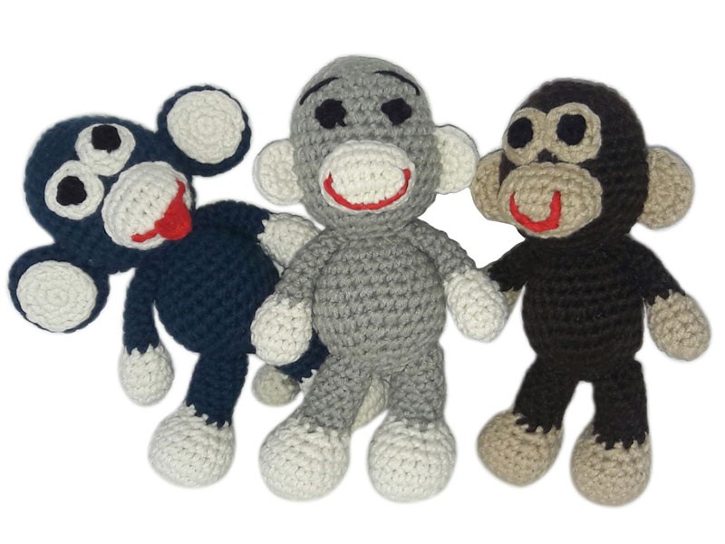 Crocheted Monkey Soft Toys