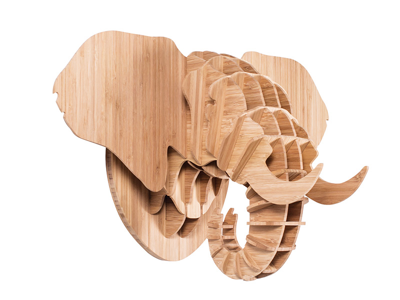 Elephant Head in Bamboo