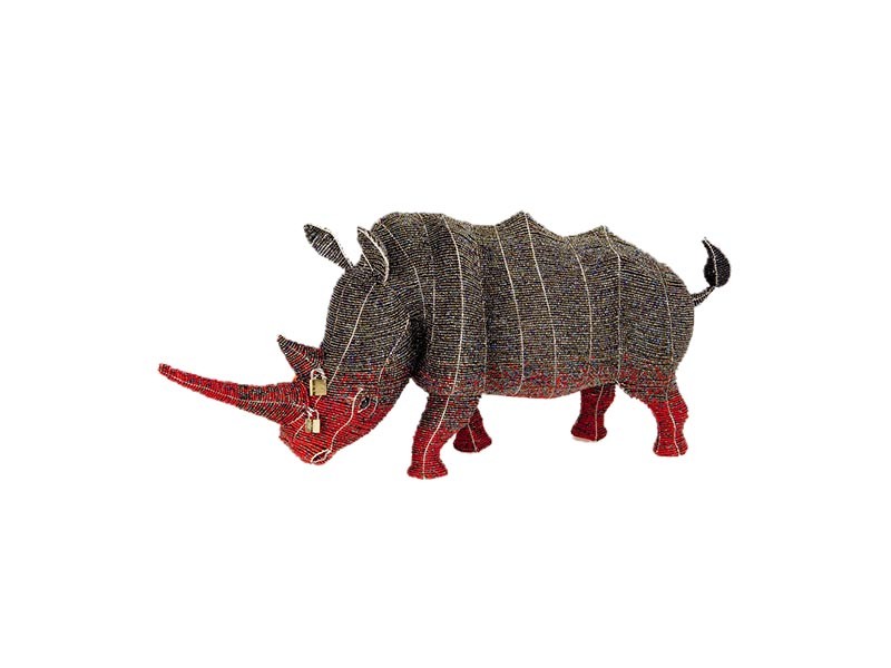 Locked Horn Rhino Adult