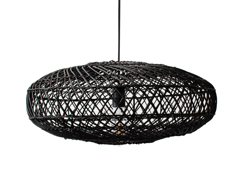 Malawi Rattan Light – Style Number 15 – Black