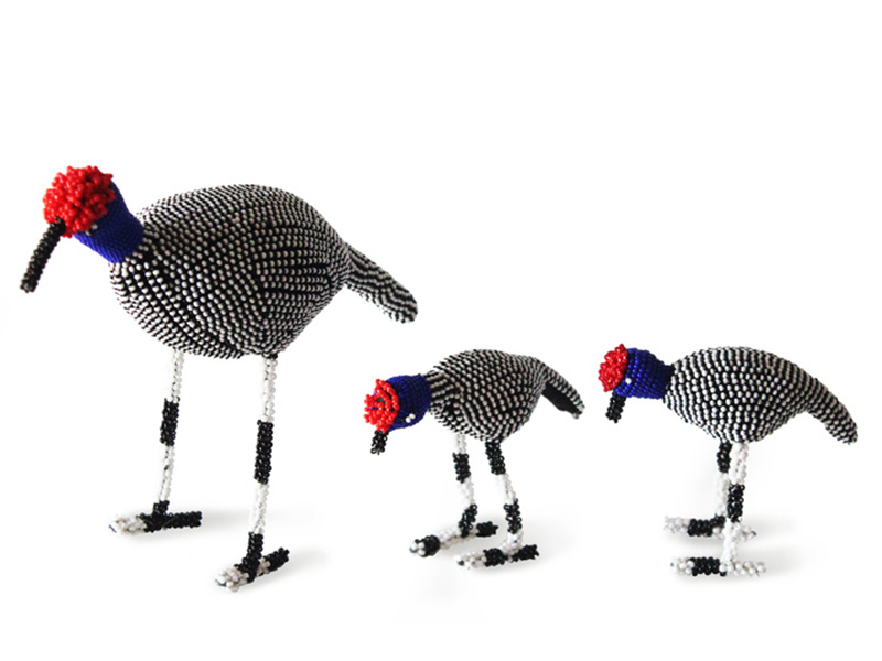 Zulu Beaded Guinea Fowl