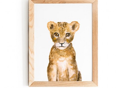 Lion Cub Print