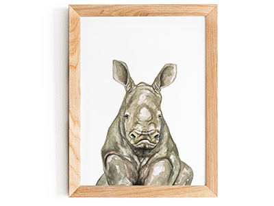 Baby Rhino Print