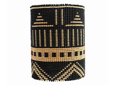 African Style Loom Glass Beaded Bracelet