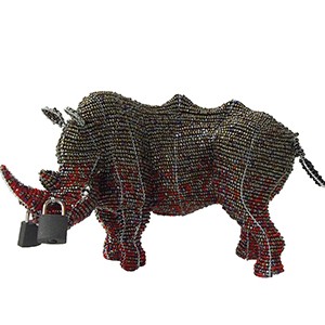 Locked Horn Rhino Small