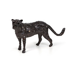 Recycled Sheet Metal Leopard Recycled Sheet Metal Animals