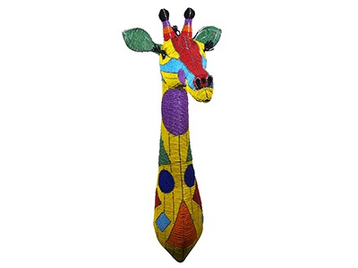 Colourful Beaded Giraffe Head