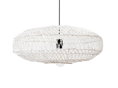 Malawi Rattan Light – Style Number 15 – White