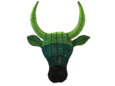 Small Bull Head - Green Ombre